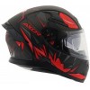 Axor Apex Hunter Motorbike Helmet   (Dull Black Red)