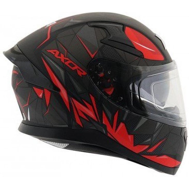 Axor Apex Hunter Motorbike Helmet (Dull Black Red) Axor Apex Hunter Motorbike Helmet (Dull Black Red)