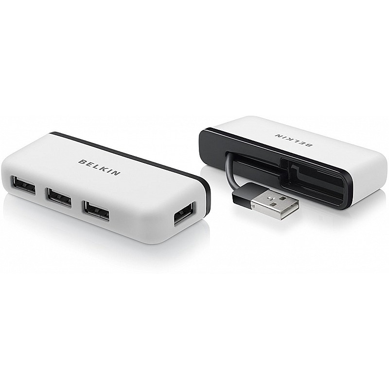 Belkin 4-Port USB to USB 2.0 Ultra-Mini Hub Adapter for MacBook,Laptop and Desktop