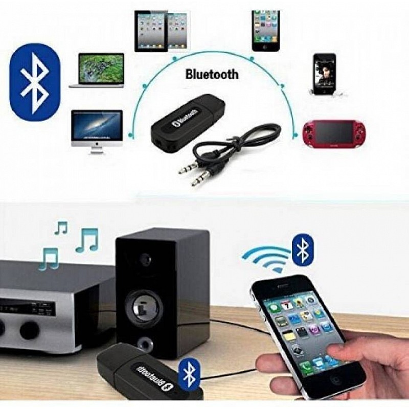 Blackbear v4.1 Car Bluetooth Device with 3.5mm Connector Audio Receiver MP3 Player (Black)