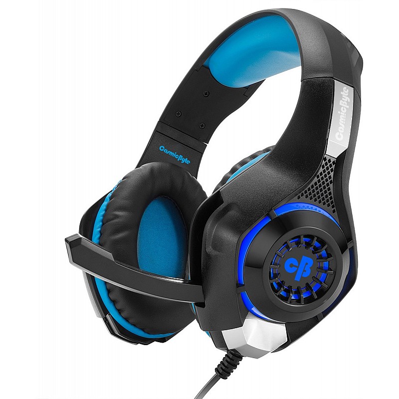 Cosmic Byte GS410 Wired Headset Black Blue Wired over the head