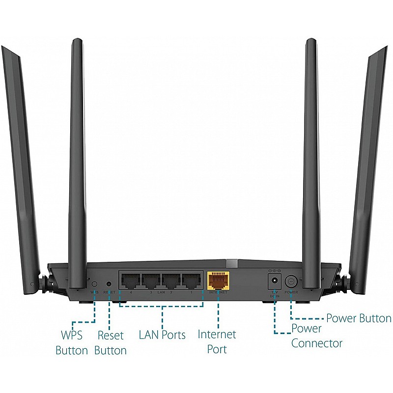 D-Link DIR 1260 Gigabit 1200 Mbps Wireless Router Black