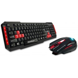 Dragon War Storm Gaming 3200 Dpi Led Gaming Mouse Combo Wired Usb Keyboard (Black)