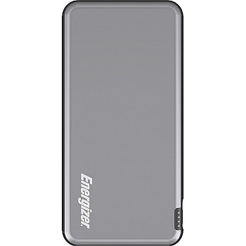 Energizer 10000 mAh Power Bank 10 W, Fast Charging-Grey, Lithium Polymer