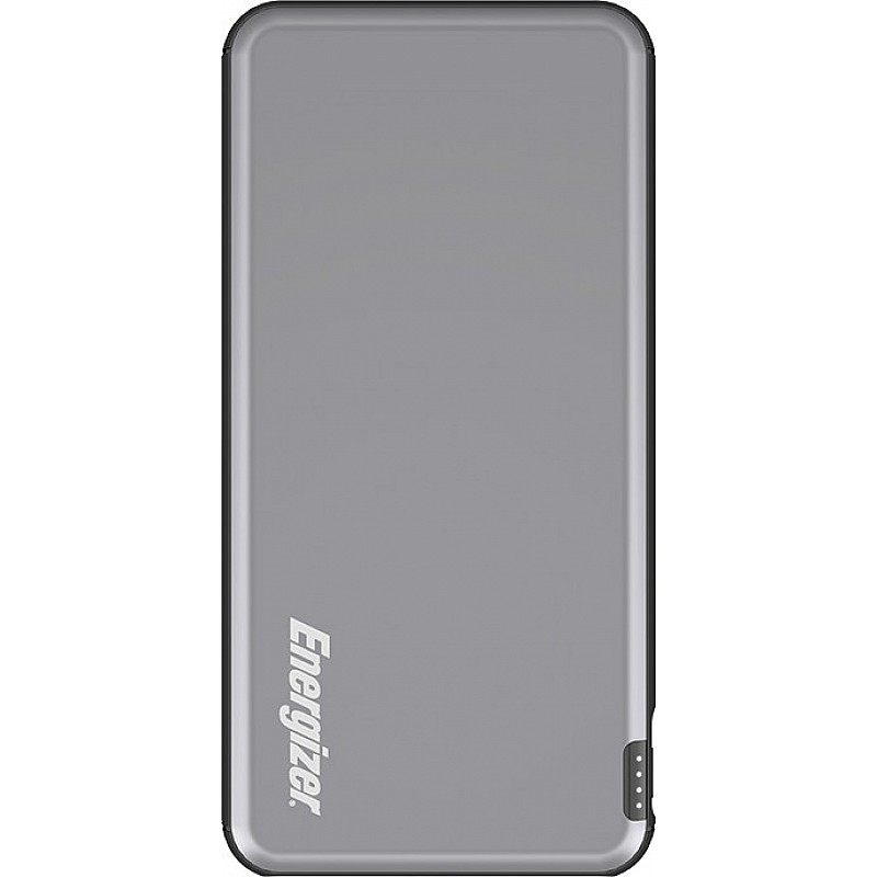 Energizer 10000 mAh Power Bank 10 W, Fast Charging-Grey, Lithium Polymer