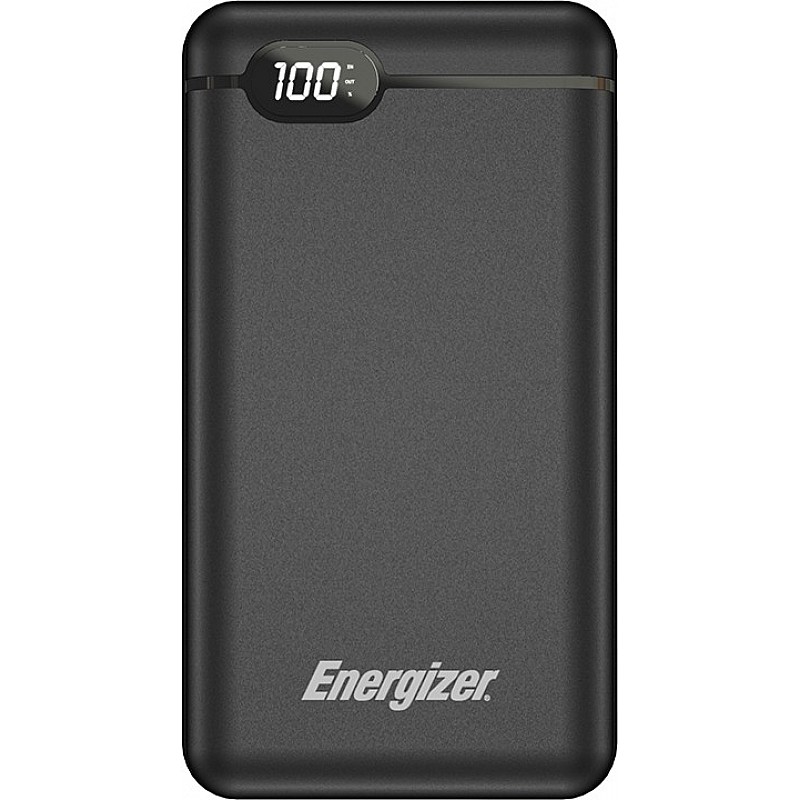 Energizer 20000mAh Power Bank Fast Charging 10 W Black Lithium Polymer-