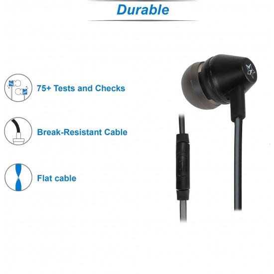 Flipkart SmartBuy 16E06BK Wired Headset  (Black, In the Ear)