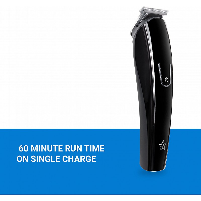 Airtree m4d12q runtime 60 min cordless usb trimmer for men black