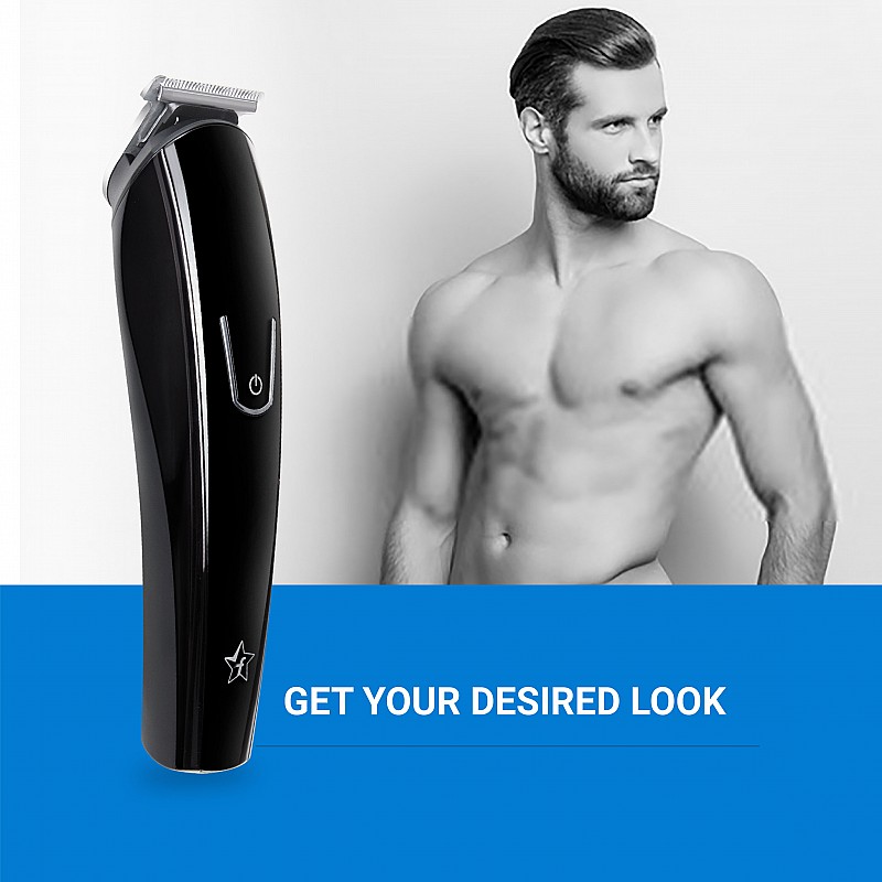 Airtree m4d12q runtime 60 min cordless usb trimmer for men black