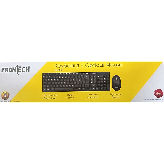 Frontech KEYBOARD + OPTICAL MOUSE KB-0005 Combo Set