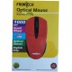 Frontech Optical Mouse FT-3789 Wired Optical Mouse   (USB 2.0, Red)