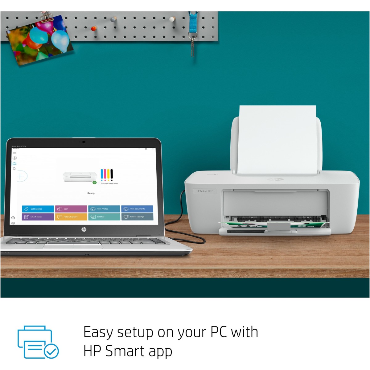 HP DeskJet 1212 Single Function colour Inkjet Printer refurbished  (without Ink Cartridge)