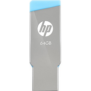 HP HP-64GB-V301W 64 GB Pen Drive (Silver, Blue)