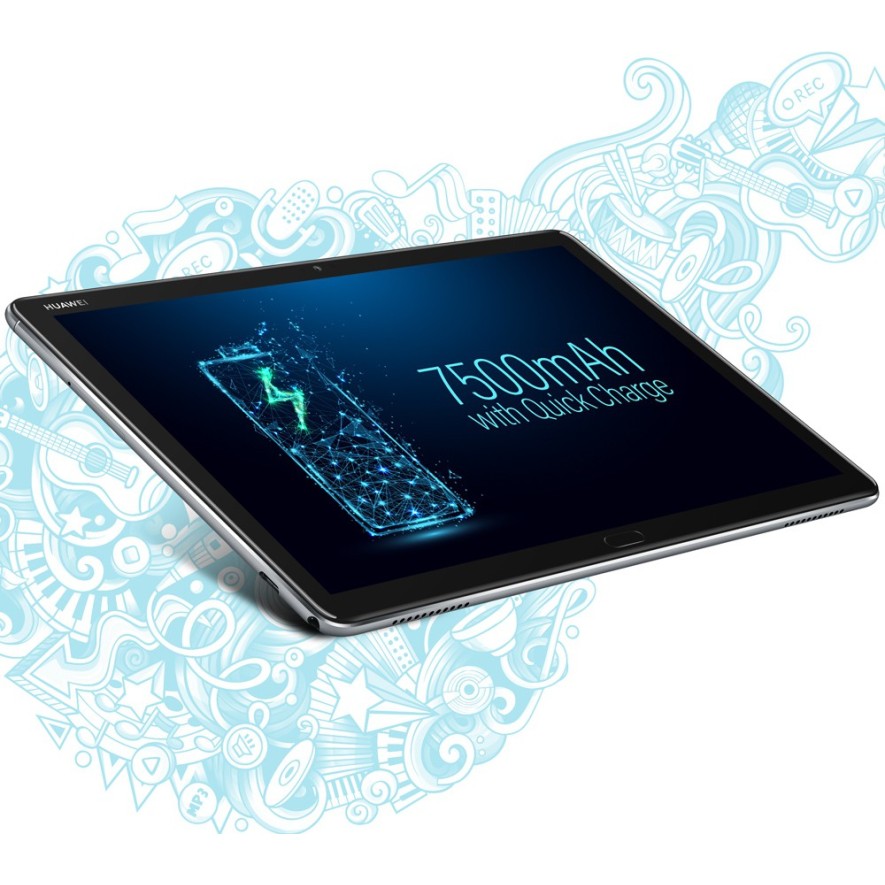 Huawei MediaPad M5 Lite with stylus 4 GB RAM 64 GB ROM 10.1 inch with Wi-Fi+4G Tablet (Space Grey)