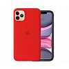 I Phone 11 Pro Silicone Case-RED (Red, Shock Proof, Silicon, Pack of: 1) with logo