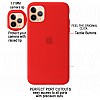 I Phone 11 Pro Silicone Case-RED (Red, Shock Proof, Silicon, Pack of: 1) with logo