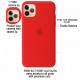 I Phone 11 Pro Silicone Case-RED (Red, Shock Proof, Silicon, Pack of: 1) with logo