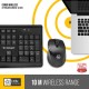 Lapcare Wireless Combo 104 Key Keyboard + Mouse 1200dpi - non Multimedia