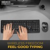 Lapcare Wireless Combo 104 Key Keyboard + Mouse 1200dpi - non Multimedia