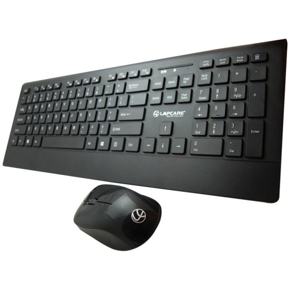 Lapcare smartoo l999 wireless keyboard and mouse combo with auto sleep black