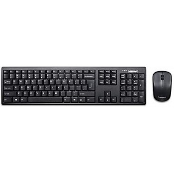 Lenovo KB MICE_BO Wireless combo 100 Eng Wireless Laptop Keyboard   (Black)