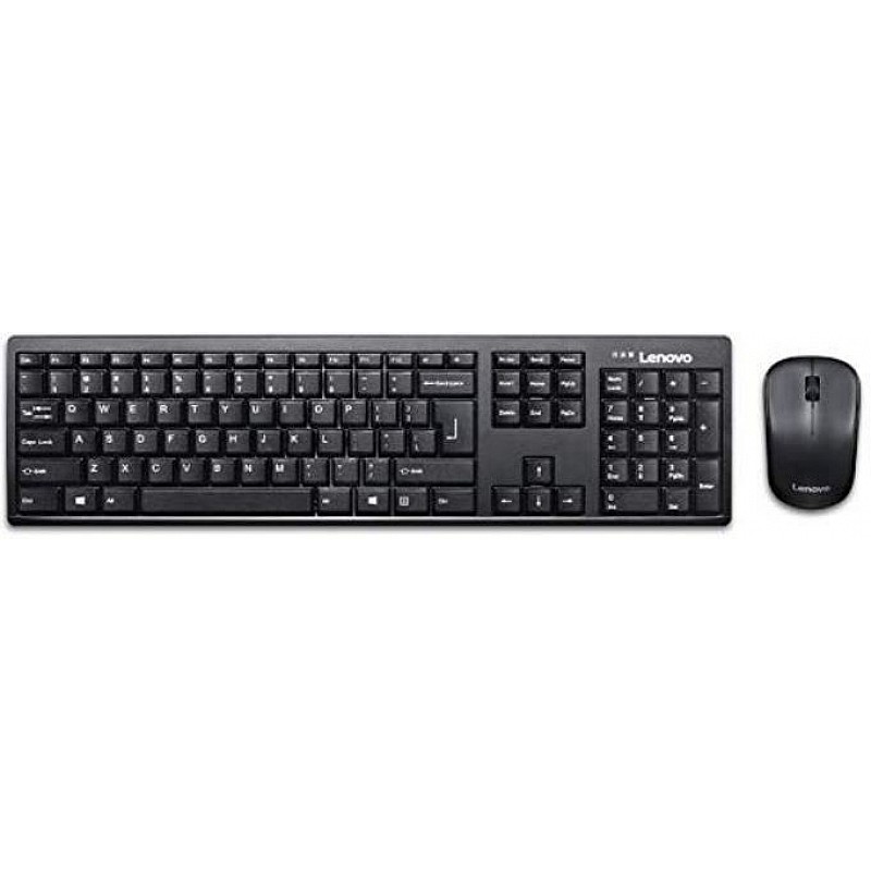 Lenovo KB MICE_BO Wireless combo 100 Eng Wireless Laptop Keyboard   (Black)