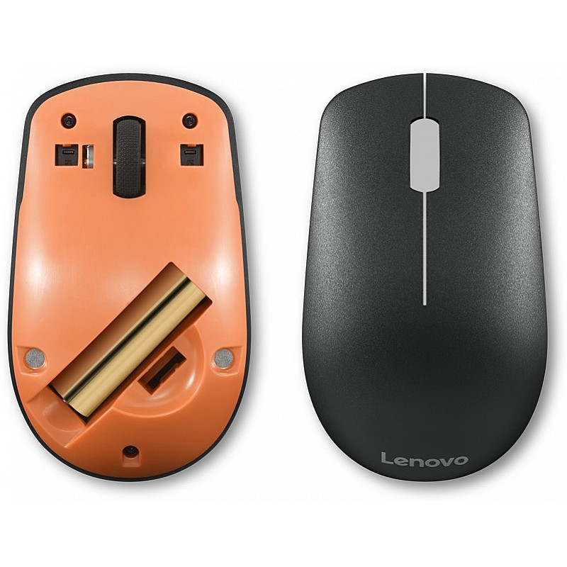 Lenovo mice_bo 400 mouse(model l300) Wireless Optical Mouse   (2.4GHz Wireless, Black)