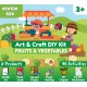  Little Olive Newton Box 6 in 1 Art and Craft DIY Kit | Transport Theme | 3 Years and above   (Brown)
