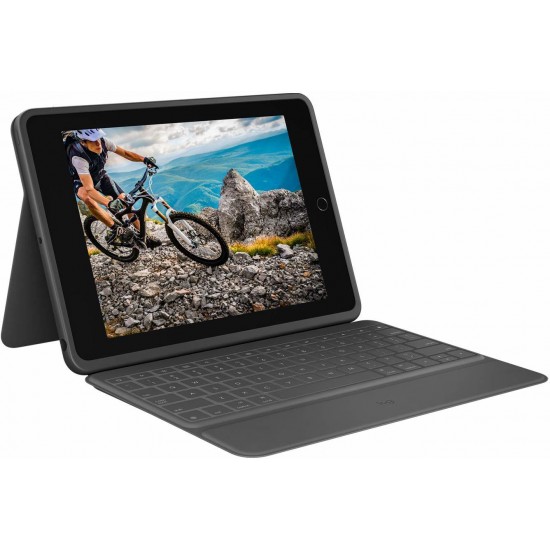 Logitech Slim Folio Integrated Keyboard Case with Bluetooth for iPad 7th Gen-