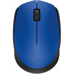  Logitech M171 Optical Tracking, Ambidextrous Wireless Optical Mouse (2.4GHz Wireless, Black, Blue)