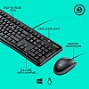 Logitech MK120 USB 2.0 Keyboard and Mouse Combo (Black)