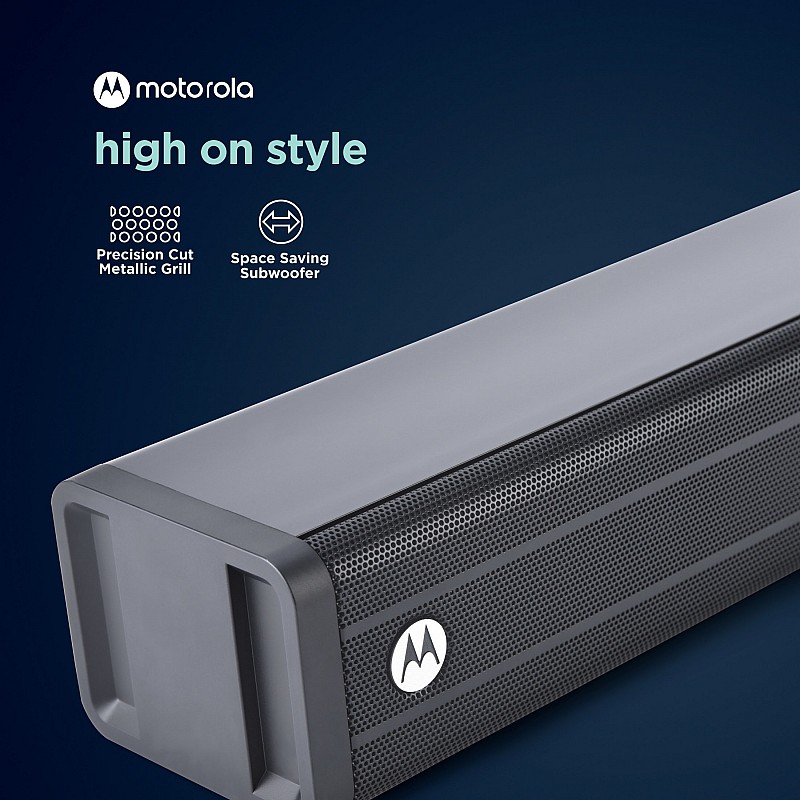 MOTOROLA AmphisoundX with HDMI ARC 100 W Bluetooth Soundbar   (Black, 2.1 Channel)