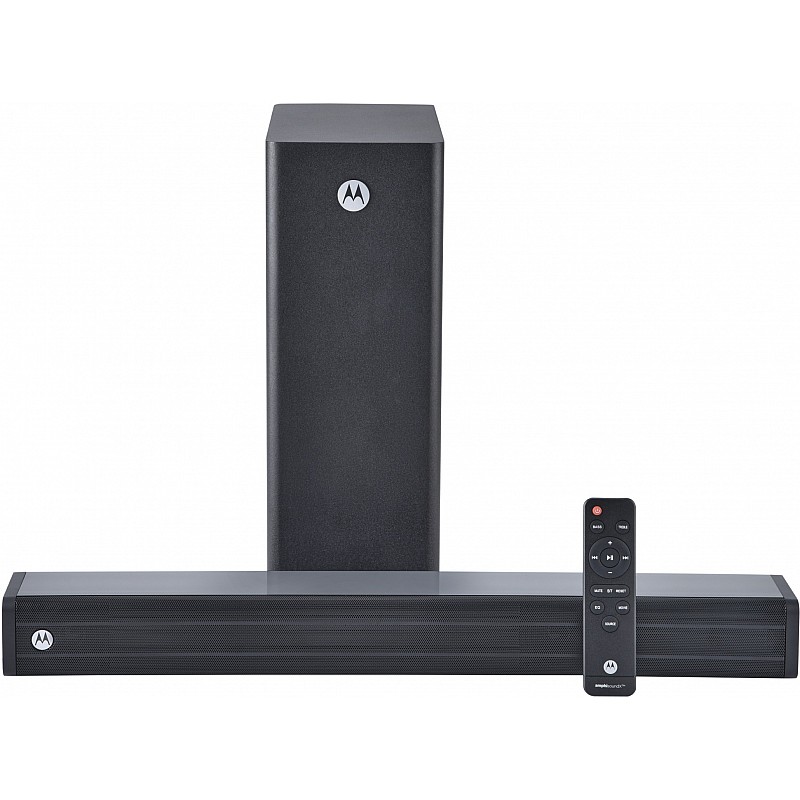 MOTOROLA AmphisoundX with HDMI ARC 100 W Bluetooth Soundbar   (Black, 2.1 Channel)