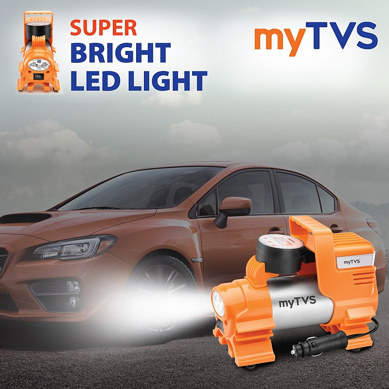 MYTVS 120 psi Tyre Air Pump for Car & Bike 