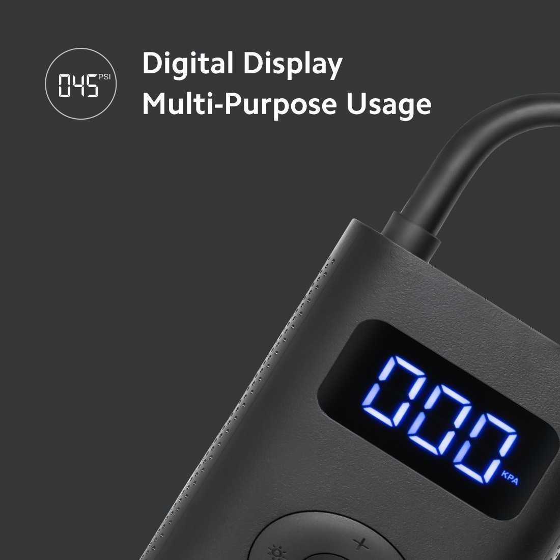 Mi 145 psi Portable Electric Tyre Air Pump for Car-Bike