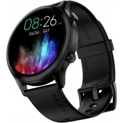 Noise Evolve 3 BT Calling with 1.43 inch AMOLED Always-On Display, Metallic Design Smartwatch  (Black Strap, Regular)