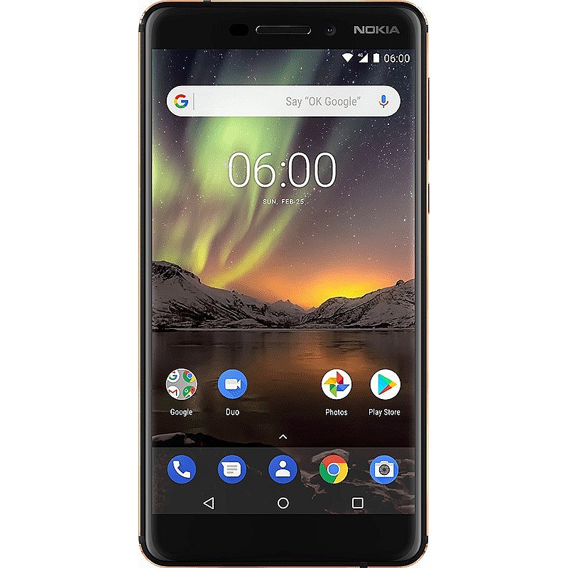 Nokia 6.1 Black-Copper (3 GB RAM 32 GB) Storage Refurbished