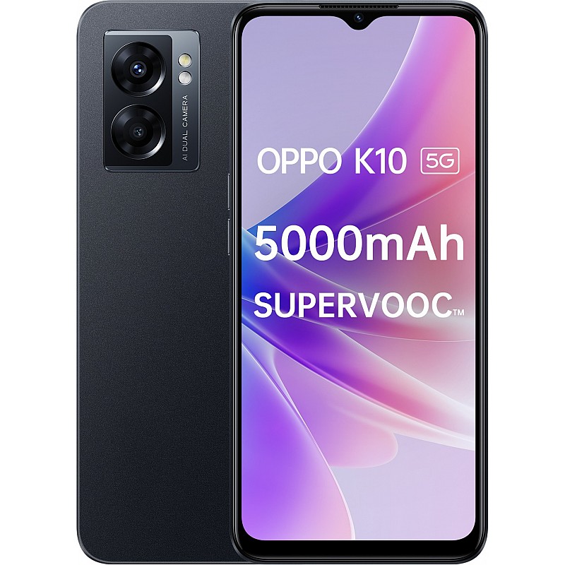 OPPO K10 5G Midnight Black  6 GB RAM 128 GB Storage  Refurbished