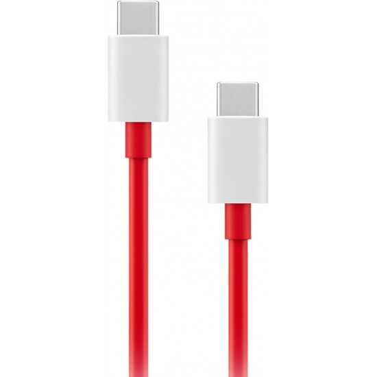 OnePlus C203A 1 m USB Type C Cable   (Compatible with Charging Adapter, Red)