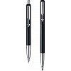 PARKER Vector Standard Roller Ball pen +Ball pen Black body with free Parker Key Chain Pen Gift Set   (Blue)