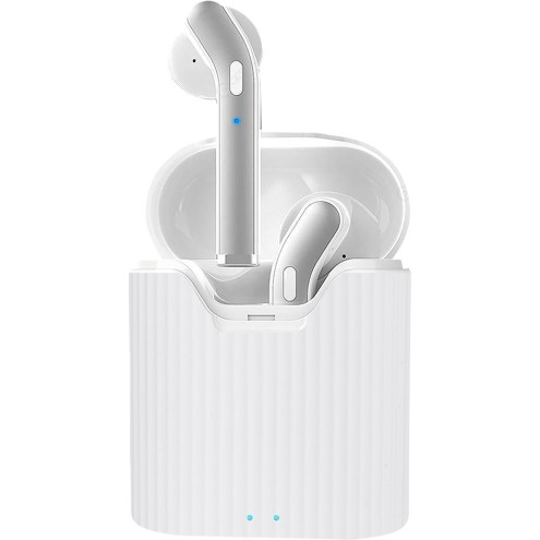 PTron Basspods 481 Bluetooth Headset (Black, Silver, True Wireless) PTron Basspods 481 Bluetooth Headset (Black, Silver, True Wireless)