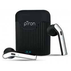 PTron Basspods 481 Bluetooth Headset   (Black, Silver, True Wireless)
