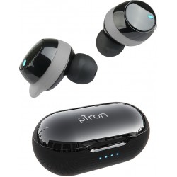 PTron Basspods 581 Bluetooth Headset (Black & Grey, True Wireless)