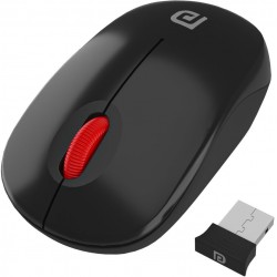 Portronics POR-1098 Toad 12 Wireless Touch Mouse   (2.4GHz Wireless, Red-Black) 