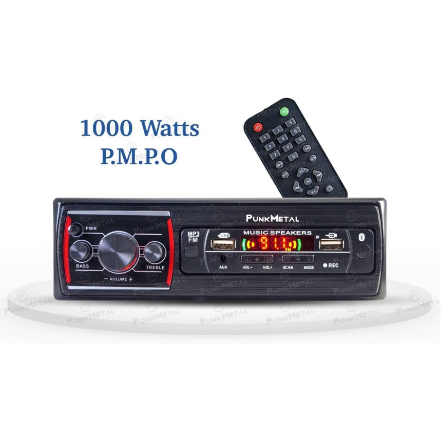 PunkMetal DUAL-USB/SD/AUX/BLUETOOTH/FM/MP3 Car Stereo (Single Din) PunkMetal DUAL-USB/SD/AUX/BLUETOOTH/FM/MP3 Car Stereo (Single Din)