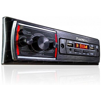 PunkMetal DUAL-USB/SD/AUX/BLUETOOTH/FM/MP3 Car Stereo (Single Din)