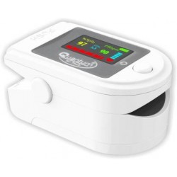 Quantum QHM-426 Fingertip Pulse Oximeter with digital TFT display Oxygen saturation and Heart Rate Monitor White