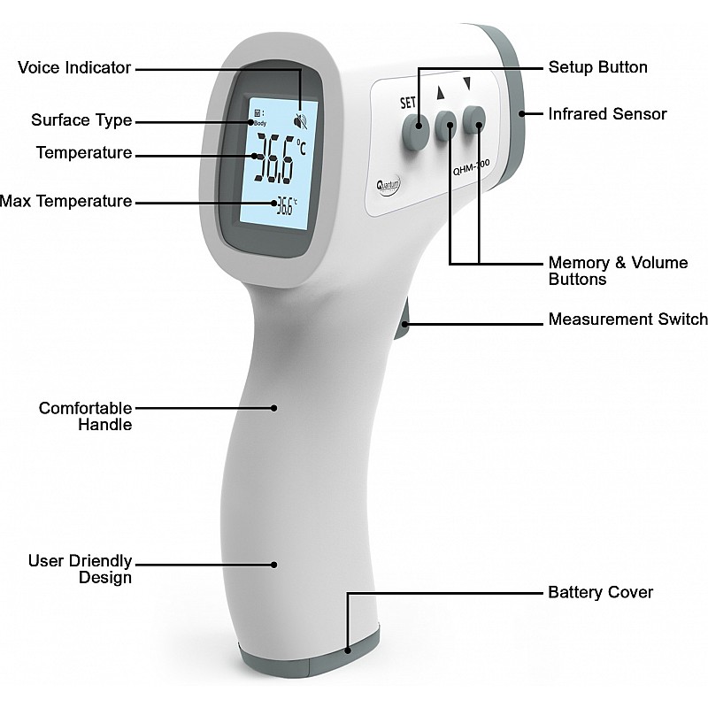 Quantum QHM-700 QHM-700 Thermometer (White)