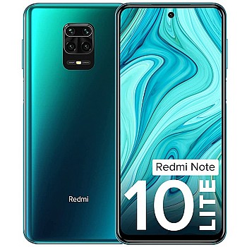 REDMI NOTE 10 LITE (Aurora Blue, 64 GB Storage) (4 GB RAM) Refurbished