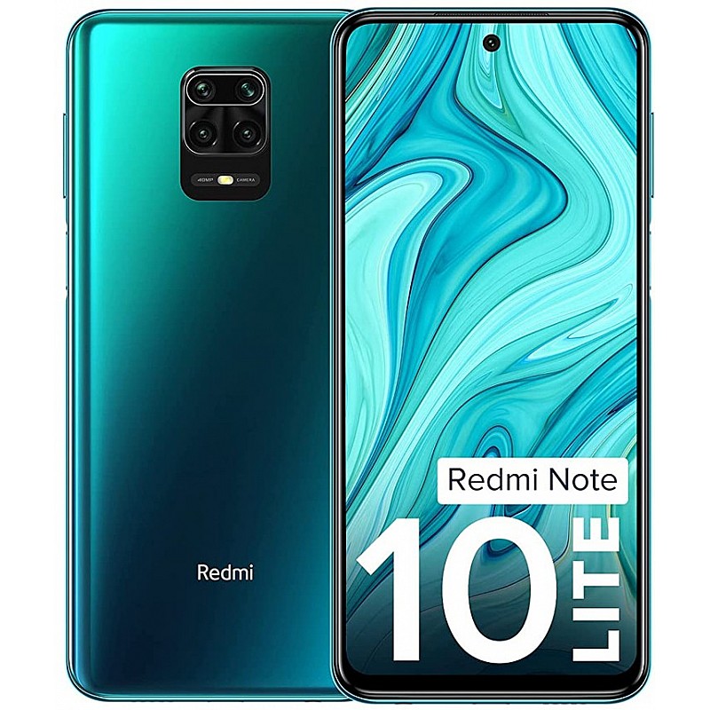 REDMI NOTE 10 LITE (Aurora Blue, 64 GB Storage) (4 GB RAM) Refurbished